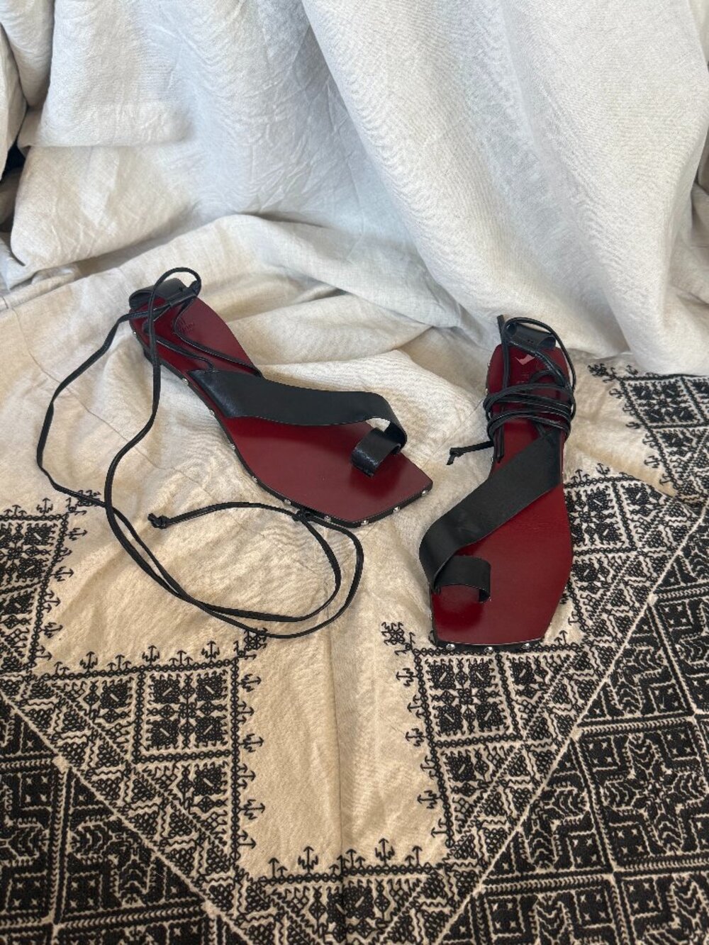 H&M Studio Lace-Up Heeled Sandal — Size 8.5 - Picture 5 of 6